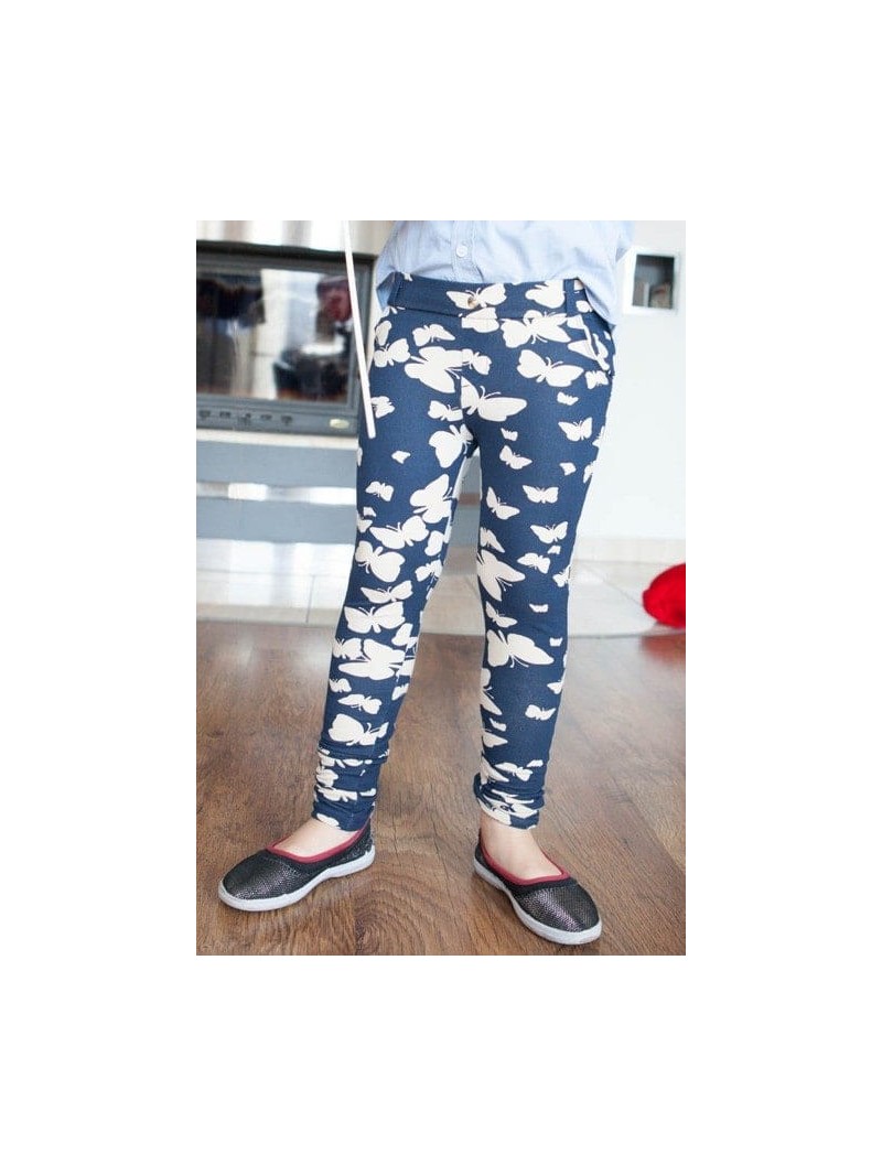 Girls\' indigo leggings DZ7011 - Online store - Boutique